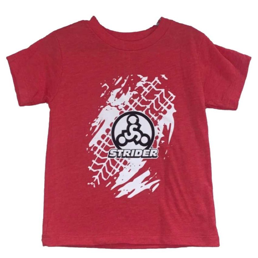 Strider Tire Track Red Toddler T-Shirt