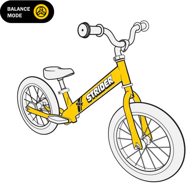 illustration Strider 14x balance bike frame